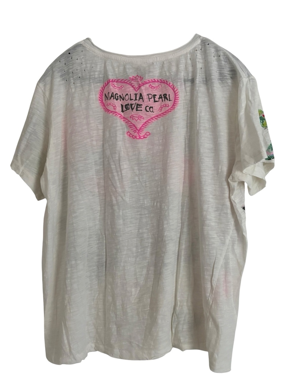 MAGNOLIA PEARL Fior De La Pasion Boyfriend Tee True NWT - Picture 2 of 5